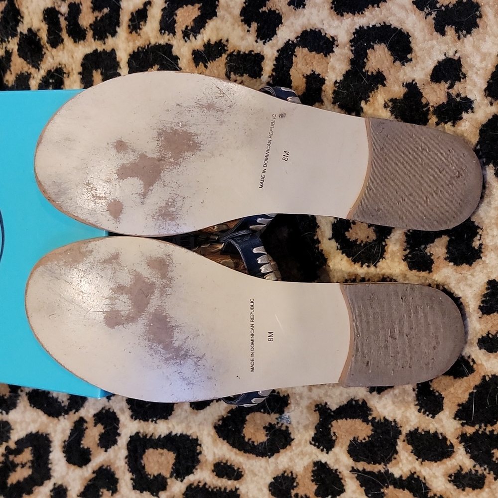Jack Rogers Georgica Sandal Navy Platinum Size 8 View 4